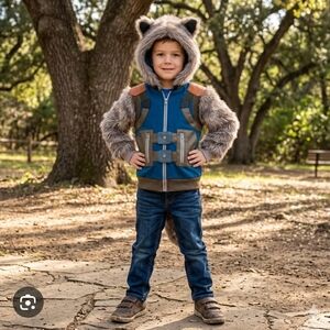 Disney Guardians Of The Galaxy Rocket Raccoon Marvel Jacket 7/8